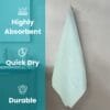 Zero Twist Cotton Bath Towel – Twin Layer, Printed