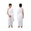 White terry cotton ihram for boys aged 9–12 years, soft and breathable fabric suitable for Hajj and Umrah.