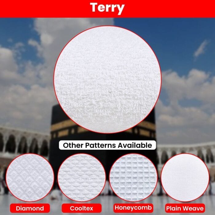 Terry Cotton Ihram for Young Adults – Soft, Breathable & Comfortable