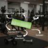 100% Bamboo Gym Towels , Pin Stripe – Pack of 3