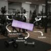 100% Bamboo Gym Towels , Pin Stripe – Pack of 3