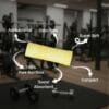 100% Bamboo Gym Towels , Pin Stripe – Pack of 3