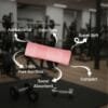100% Bamboo Gym Towels , Pin Stripe – Pack of 3