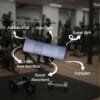 100% Bamboo Gym Towels , Pin Stripe – Pack of 3