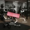 100% Bamboo Gym Towels , Pin Stripe – Pack of 3