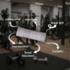 100% Bamboo Gym Towels , Pin Stripe – Pack of 3