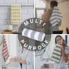 100% Bamboo Gym Towels , Cabana Stripe – Pack of 3