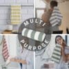 100% Bamboo Gym Towels , Cabana Stripe – Pack of 3