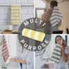 100% Bamboo Gym Towels , Cabana Stripe – Pack of 3