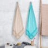100% Pure Bamboo Bath Towel Pack of 2 – Pin Stripe, Soft & Eco-Friendly