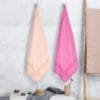 100% Pure Bamboo Bath Towel Pack of 2 – Pin Stripe, Soft & Eco-Friendly