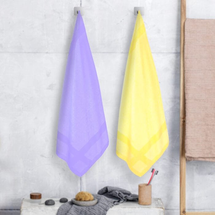 100% Pure Bamboo Bath Towel Pack of 2 – Pin Stripe, Soft & Eco-Friendly