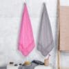 100% Pure Bamboo Bath Towel Pack of 2 – Pin Stripe, Soft & Eco-Friendly
