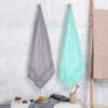 100% Pure Bamboo Bath Towel Pack of 2 – Pin Stripe, Soft & Eco-Friendly