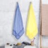 100% Pure Bamboo Bath Towel Pack of 2 – Pin Stripe, Soft & Eco-Friendly