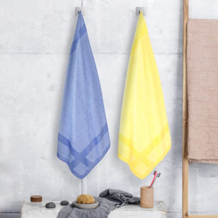 100% Pure Bamboo Bath Towel Pack of 2 – Pin Stripe, Soft & Eco-Friendly