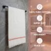 02 100% Cotton Bath Towels Set of 2 – 30x60 Inches, Absorbent & Quick Dry