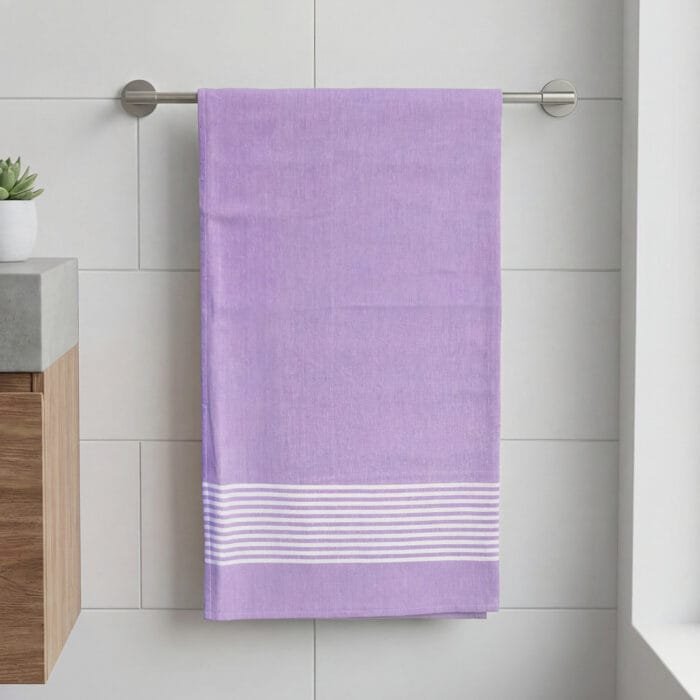 02 Pure Cotton Bath Towels 30x60 Inch, Pack of 2 – Soft and Absorbent