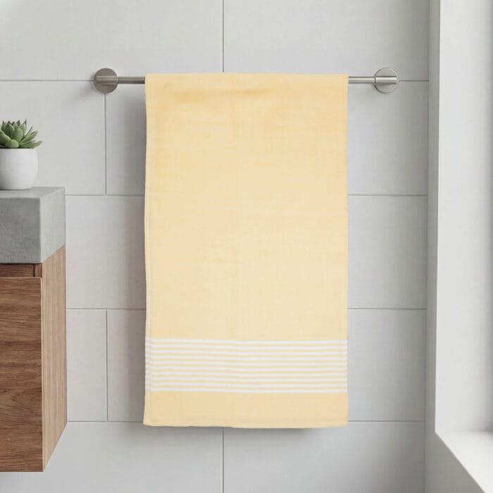 Natural Cotton Bath Towel 27x42 Inch, Pack of 2 – Soft and Absorbent