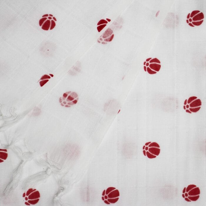 Pure Cotton Twin Layer Bath Towels 30x60 Inch, Pack of 2, White with Modern Contemporary Prints