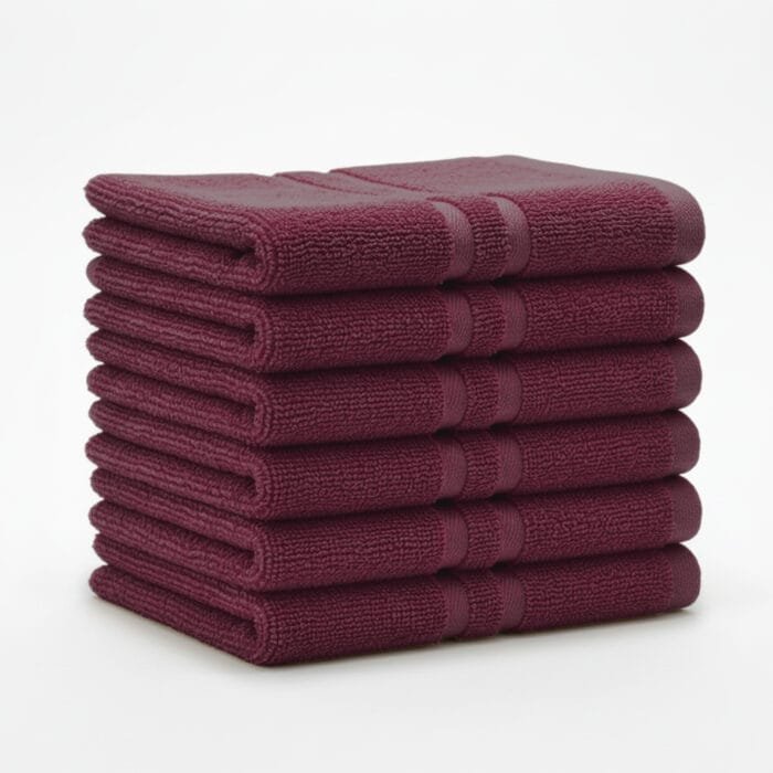 01 Terry Cotton Hand Towels Pack of 6 – 14x21 Inches