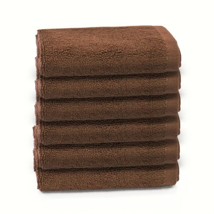 100% Cotton Terry Face Towels Pack of 6 – 12x12 Inches