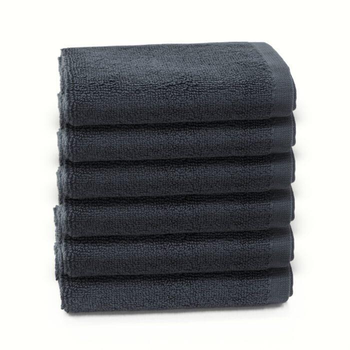 100% Cotton Terry Face Towels Pack of 6 – 12x12 Inches