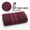 02 Terry Cotton Hand Towels Pack of 6 – 14x21 Inches