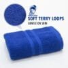 02 Terry Cotton Hand Towels Pack of 6 – 14x21 Inches