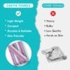 100% Cotton Bath Towels 30x60 Inch, Pack of 2, Quick Dry