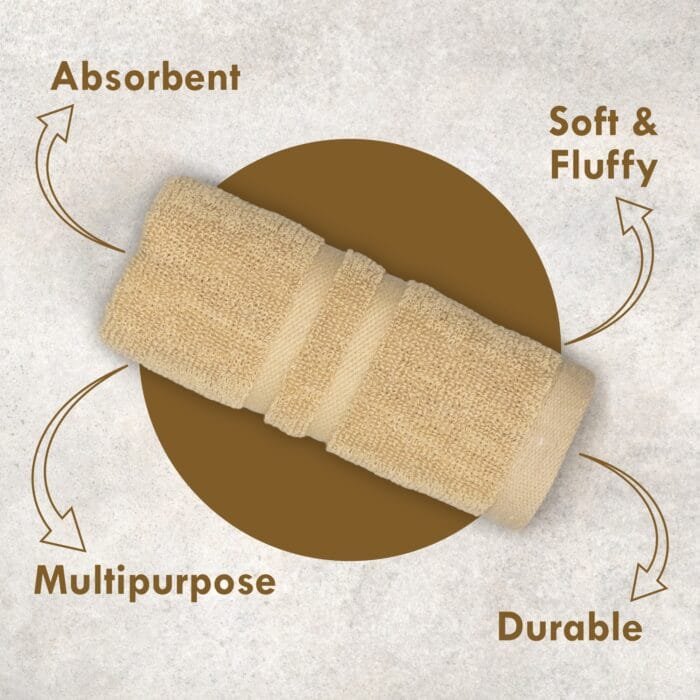 03 Terry Cotton Hand Towels Pack of 6 – 14x21 Inches