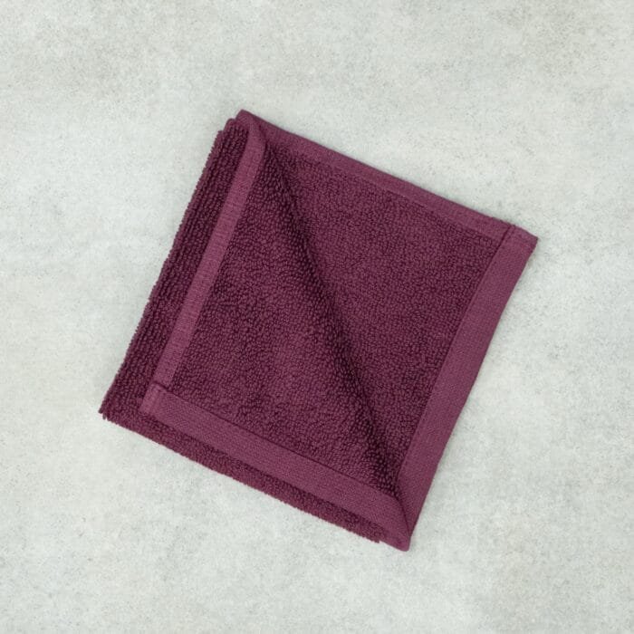 100% Cotton Terry Face Towels Pack of 6 – 12x12 Inches