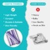 100% Cotton Bath Towels 30x60 Inch, Pack of 2, Quick Dry