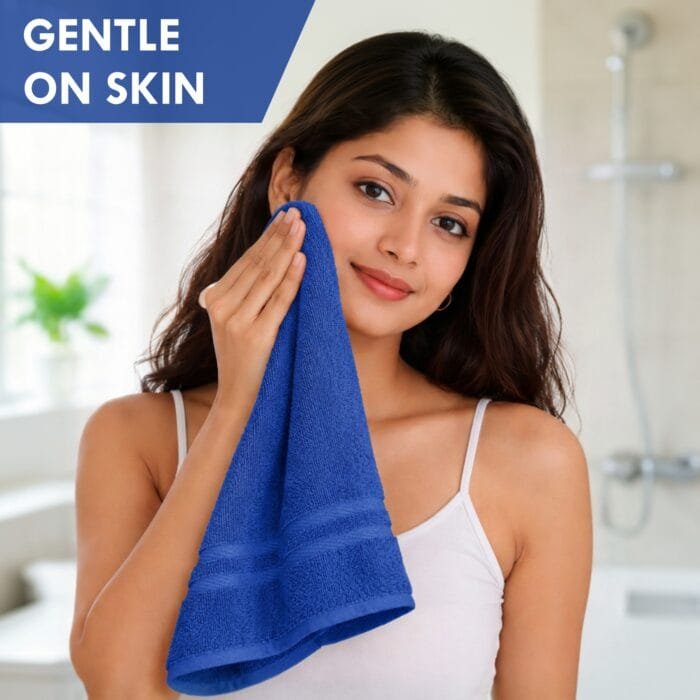 07 Terry Cotton Hand Towels Pack of 6 – 14x21 Inches
