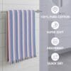 100% Cotton Bath Towels 30x60 Inch, Pack of 2, Quick Dry