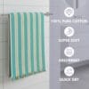 100% Cotton Bath Towels 30x60 Inch, Pack of 2, Quick Dry
