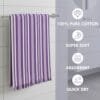 100% Cotton Bath Towels 30x60 Inch, Pack of 2, Quick Dry