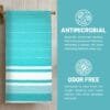 100% Pure Bamboo Bath Towel Highly Absorbent – Soft, Eco-Friendly