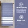100% Pure Bamboo Bath Towel Highly Absorbent – Soft, Eco-Friendly