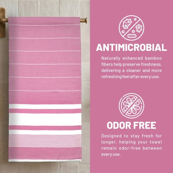 100% Pure Bamboo Bath Towel Highly Absorbent – Soft, Eco-Friendly