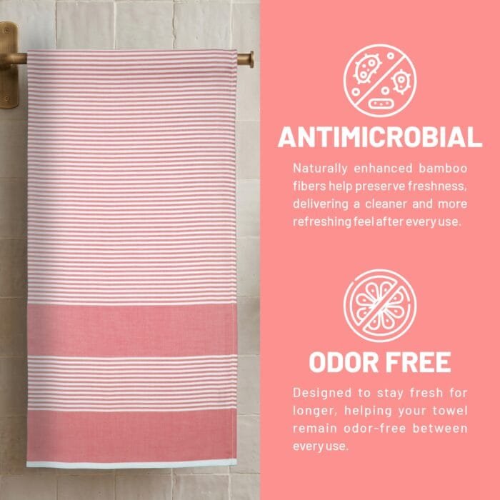 04 100% Pure Bamboo Bath Towel Highly Absorbent – Soft, Eco-Friendly